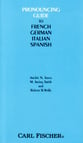 Pronouncing Guide to French Germ-Vc Vocal Solo & Collections sheet music cover